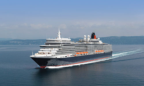 Queen Elizabeth auf See