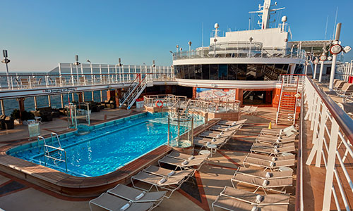 An Bord der Queen Elizabeth Pool