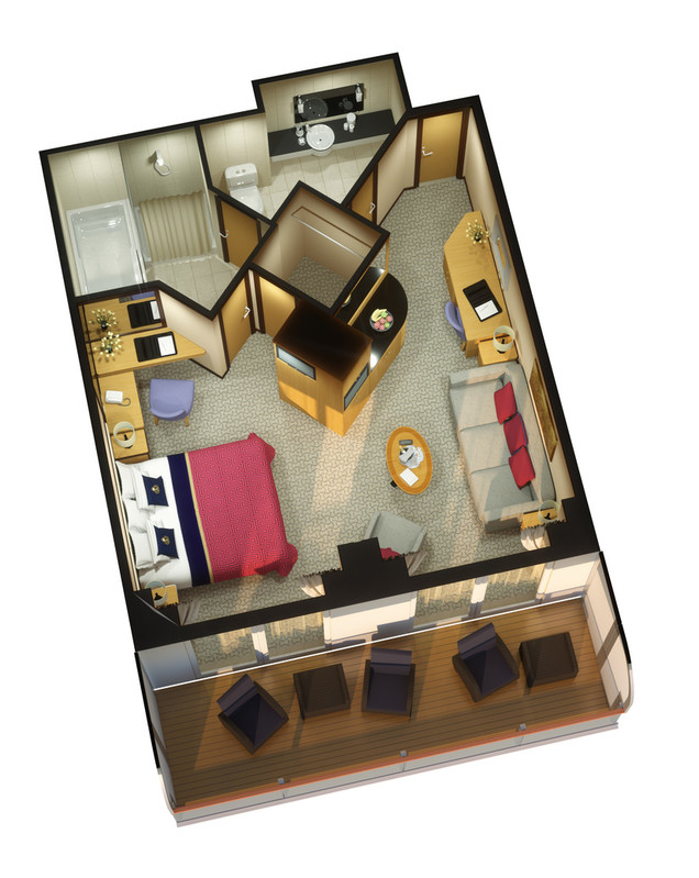 Suitenplan Queens Penthaus