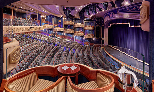 An Bord der Queen Elizabeth Theater
