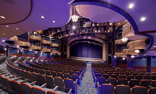 An Bord der Queen Elizabeth Theater