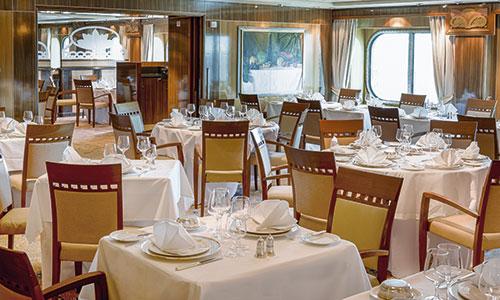 Britannia Club Restaurant auf der QQueen Mary 2