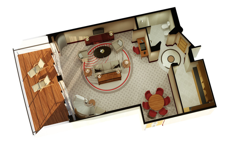 Suitenplan Duplex Suite