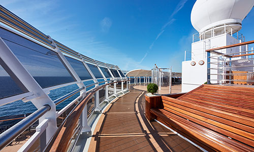 An Deck auf der Queen Victoria