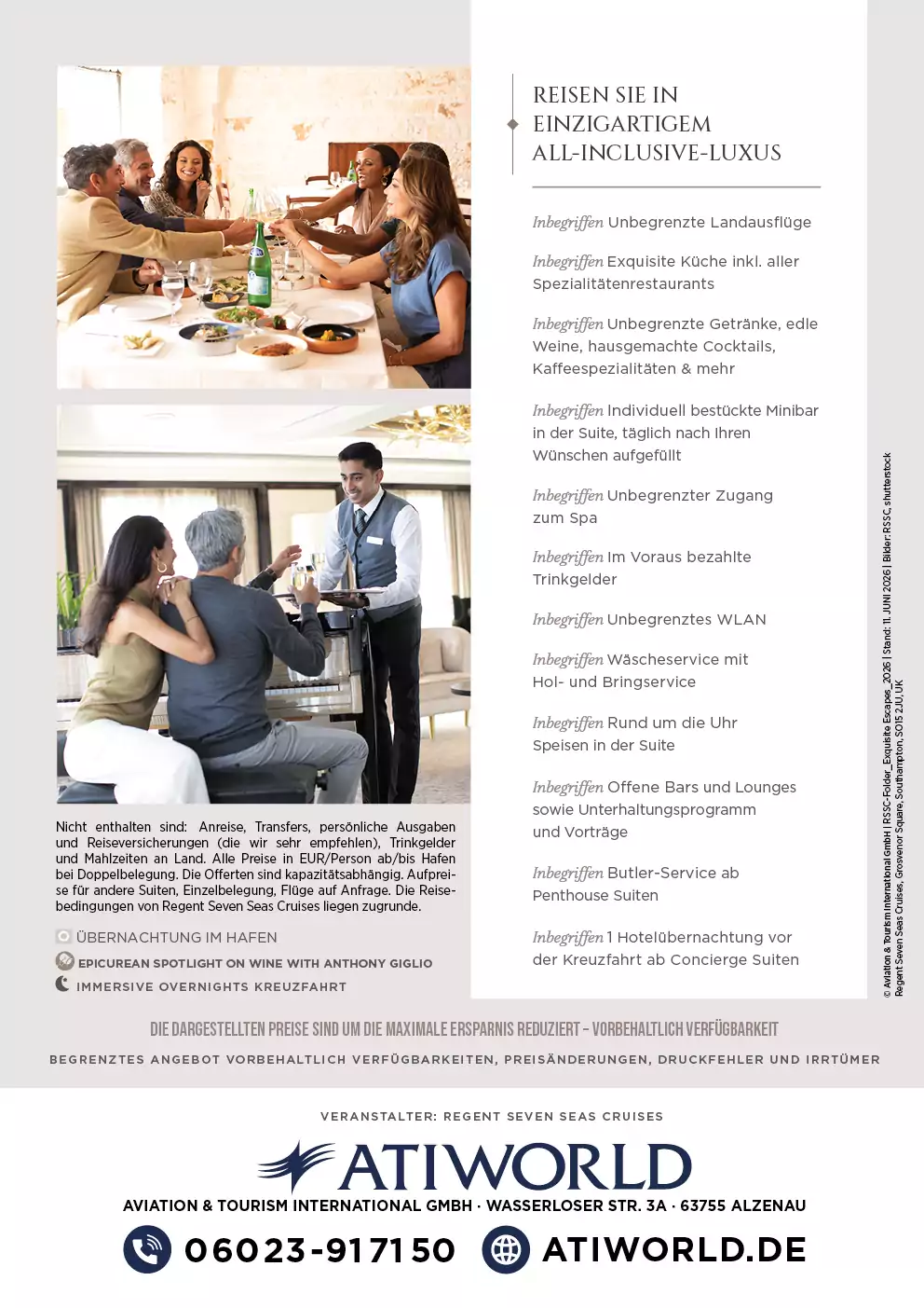 Regent Seven Seas Cruises 16 Reisen mit bis zu 45% Ersparnis
