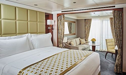 Seven Seas Navigator Wohn- und Schlafbereich der Concierge Suite