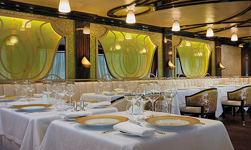 Restaurant Chartreuse auf dem Luxuskreuzfahrtschiff Seven Seas Explorer