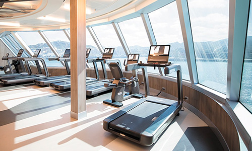 Fitnesscenter an Bord der Seven Seas Explorer