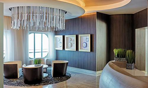 SPA Reception an Bord der Seven Seas Explorer