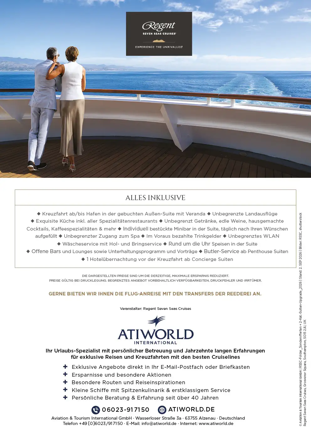 Exklusive Kreuzfahrten 2027 nach Nordeuropa und ins Mittelmeer mit Regent Seven Seas Cruises – Luxusreisen inklusive Landausflügen, jetzt mit attraktivem 2-Kategorien-Upgrade buchen.
