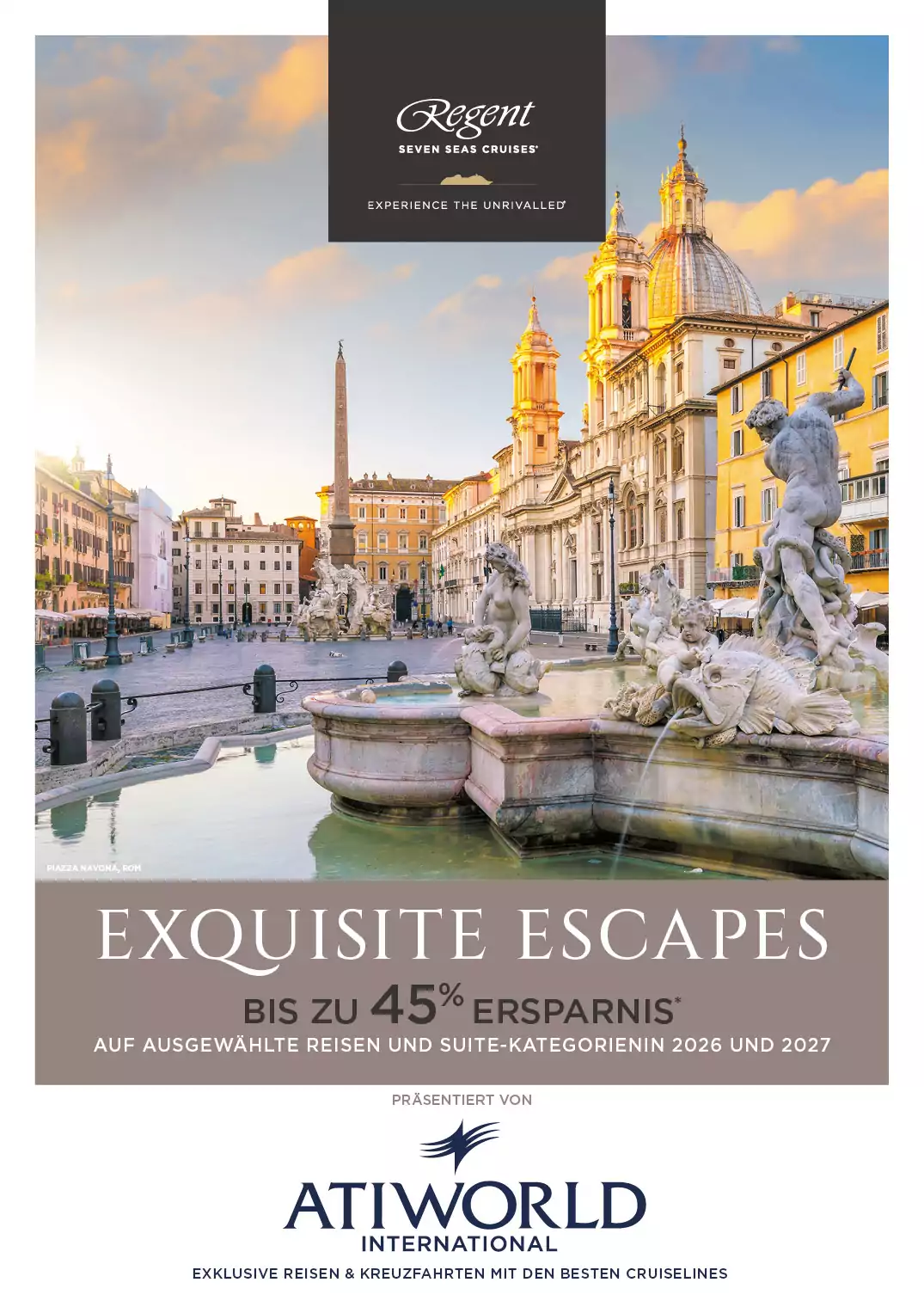 Regent Seven Seas Cruises 16 Reisen mit bis zu 45% Ersparnis