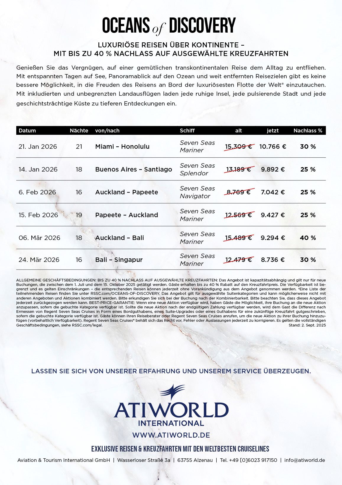 Regent Seven Seas Oceans of Discovery