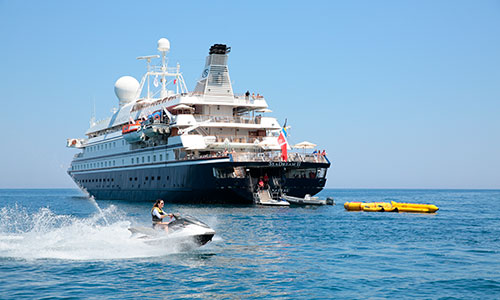 Wassersport auf den Luxusyachten SeaDream I und Sea Dream II