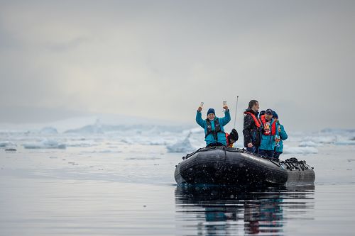 Zodiak in der Arktis
