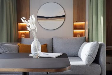 Sitzecke in Oceanview Kabine