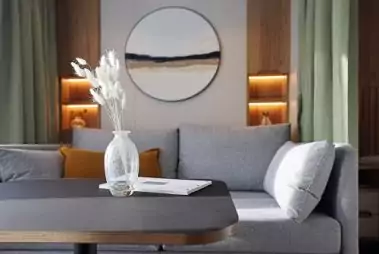 Sitzecke in Oceanview Kabine
