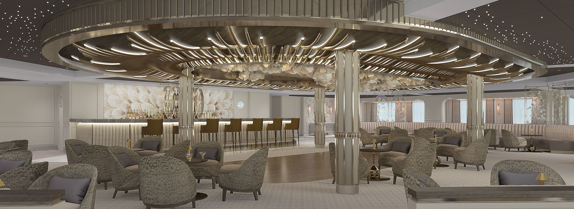 Regent Sevens Seas Observation Lounge mit Bar