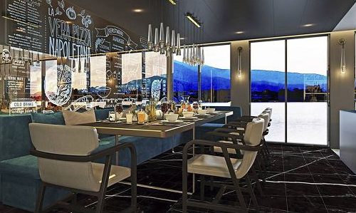 Azure Bar und Cafe auf der Luxusyacht Scenic Eclipse