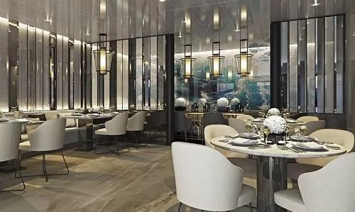 Blick in das Hauptrestaurant Elements auf der Luxusyacht Scenic Eclipse