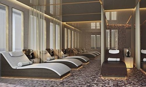 Liegen im Spa