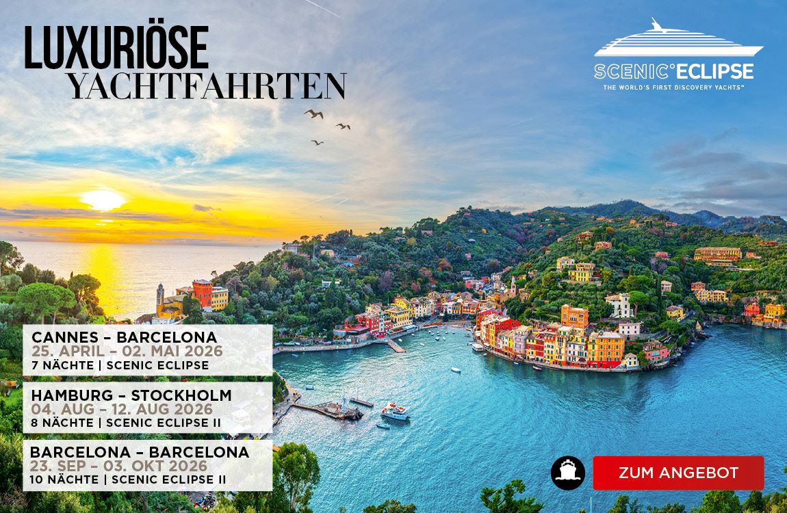 Luxuriöse Yachtfahrten auf Scenic Schiffen