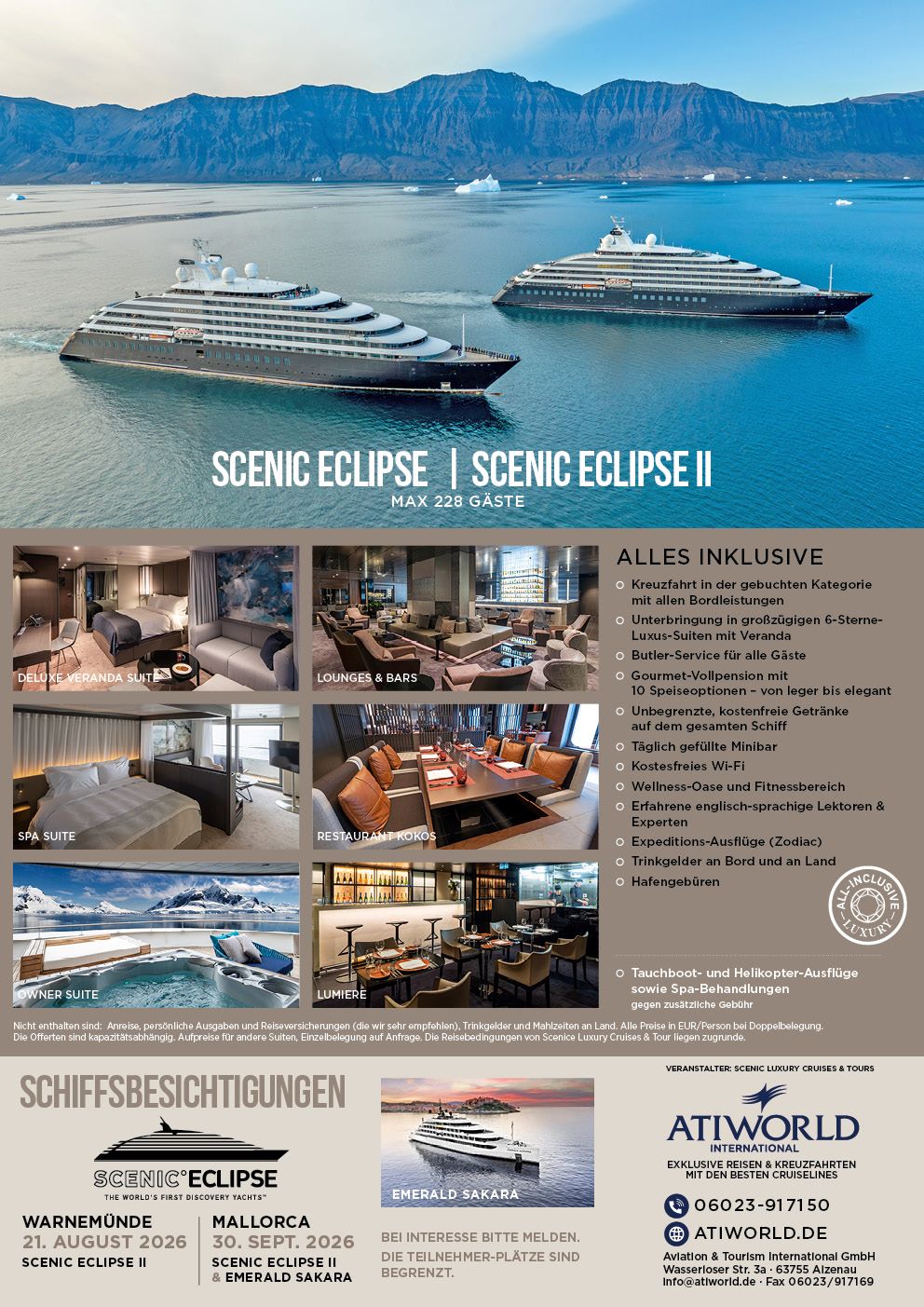 Scenic Kreuzfahrten auf Yachten