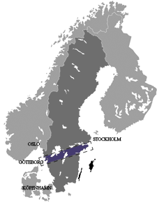 Karte von Schweden