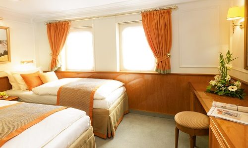 Blick in die Kabine Kategorie 3 auf dem Segelschiff Sea Cloud