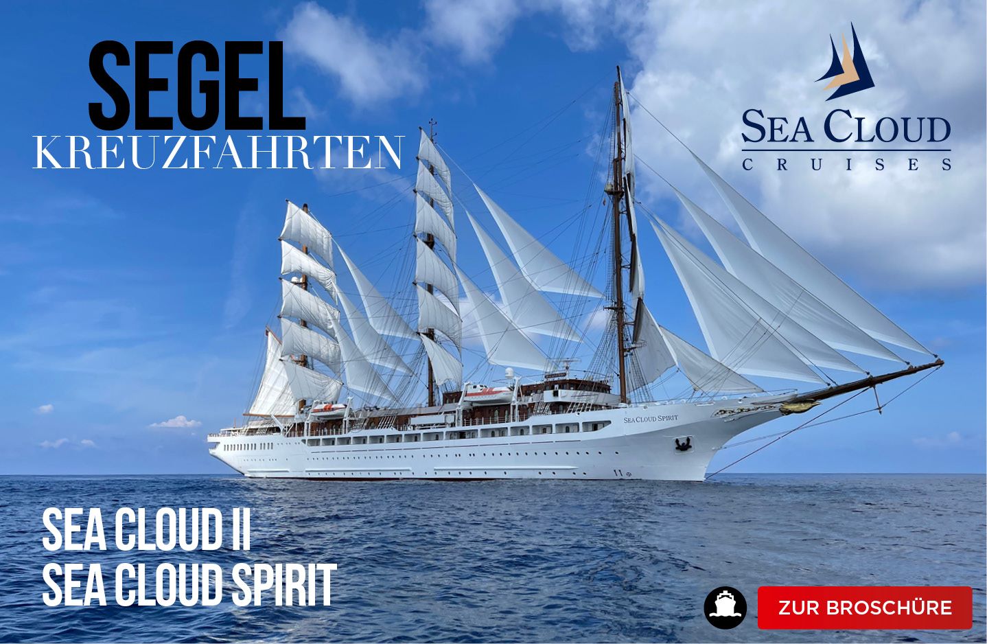 Sea Cloud Segel Kreuzfahrten Broschuere