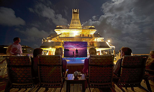 Starlite Movie auf den Luxusyachten SeaDream I und Sea Dream II
