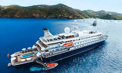 SeaDream I Luxusyacht auf See