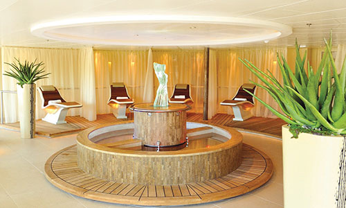 Blick in the Spa auf den Luxuskreuzfahrtschiffen Seabourn Odyssey, Seabourn Sojourn, Seabourn Quest