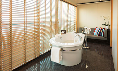 Solarium der Grand Wintergarten Suite auf den baugleichen Seabourn Luxusschiffen Odyssey, Sojourn und Quest