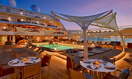 Seabourn Yacht Encore und Ovation Abendessen am Appol