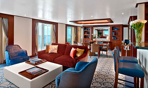 Wintergarden Suite auf den Luxuskreuzfahrtschiffen Seabourn Encore und Ovation