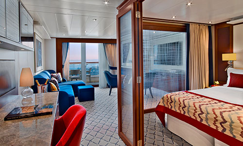 Penthouse Suite dem Luxuskreuzfahrtschiff Seabourn Encore und Ovation