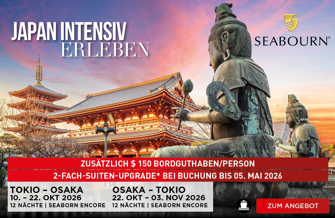Japan intensiv erleben auf Kreuzfahrt mit Seaboun Encore