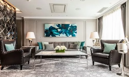 Penthouse Suite Wohnbereich auf der Crystal Serenity