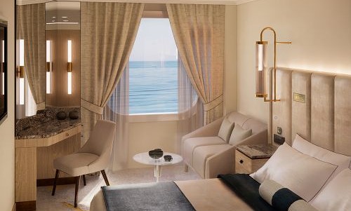 Single Gästeraum mit Panoramafenster