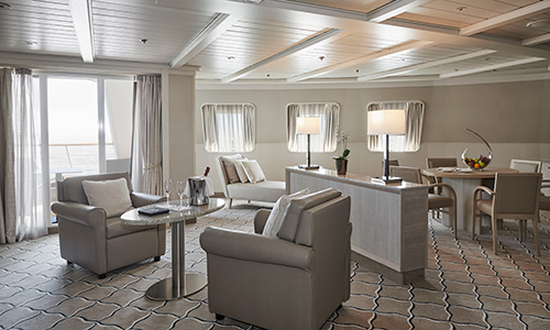 Grand Suite auf dem Expeditionsschiff Silver Cloud