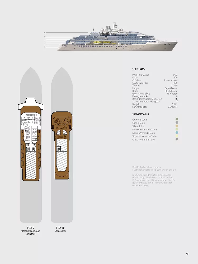 Deckplan Silver Endeavour