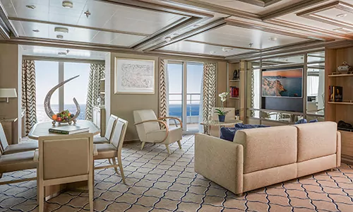 Owners´s Suite auf dem Silversea Luxuskreuzfahrtschiff Silver Muse