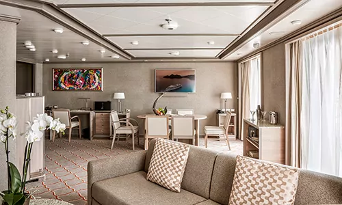 Royal Suite auf dem Silversea Luxuskreuzfahrtschiff Silver Muse