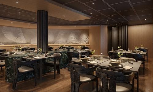 Kaiseki Restaurant gedeckte Tische