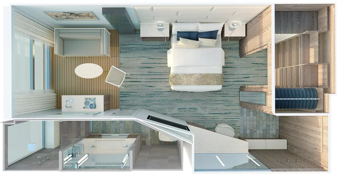 Suitendiagramm Deluxe Veranda Suite