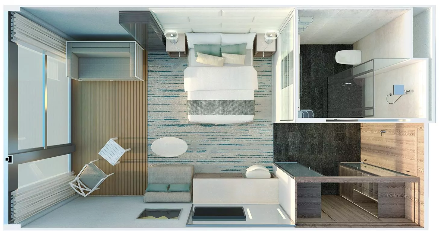 Suitendiagramm Superior Veranda Suite