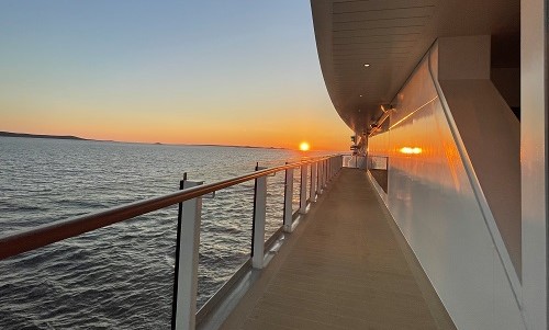 Silver Ray Jogging Pfad und Abendsonne