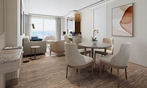 Junior Grand Suite auf Silver Ray Wohn- und Essbereich