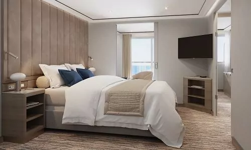 Schlafzimmer in Medaillon Suite auf Silver Ray
