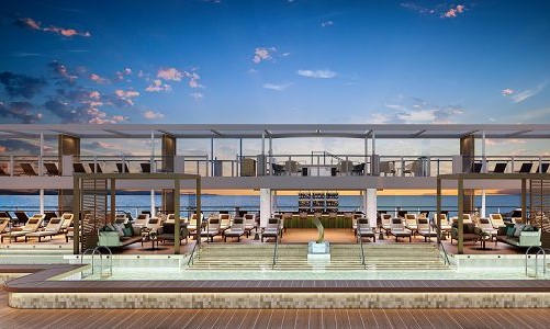 Open Deck und Pool auf Silver Ray